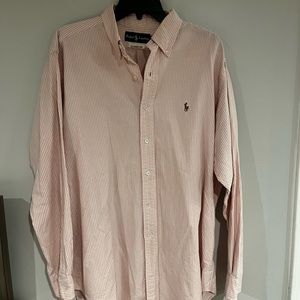 Polo Ralph Lauren Men’s Classic Fit Striped Oxford Long Sleeve Size Large